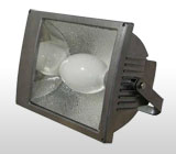 Floodlight with high frequency electrodeless lamp