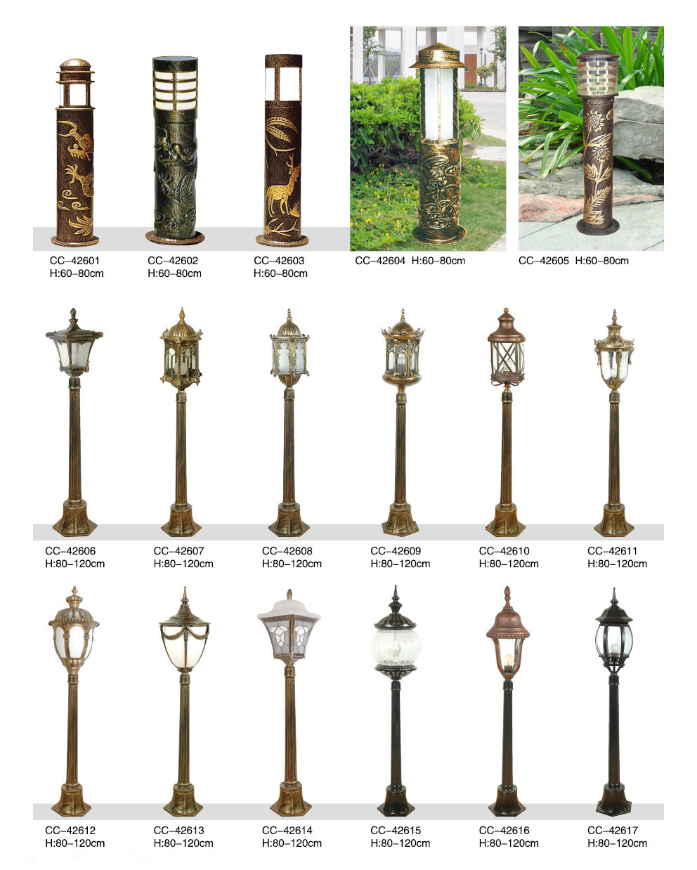 More style classical lawn lamp