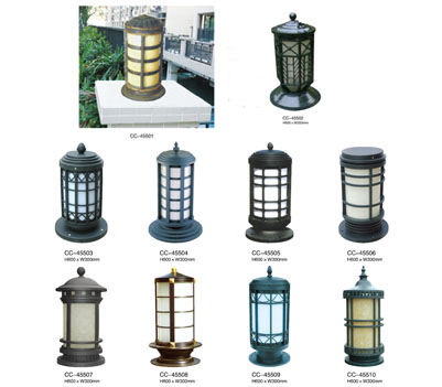 Cylindrical column head lamp