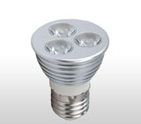 1 * 3 w LED car aluminum lamp cup